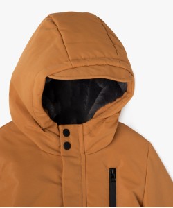 Parka à capuche avec doublure peluche bébé garçon